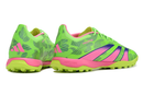 Chuteira Society Adidas Predator Elite TF - Verde e Rosa