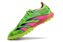 Chuteira Society Adidas Predator Elite TF - Verde e Rosa