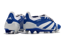 Chuteira Adidas Predator Elite Tongue FG - Azul e Branca