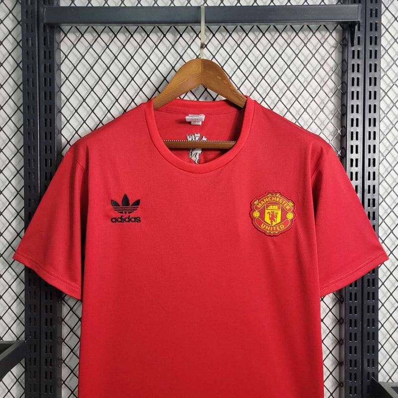Camisa de Treino Manchester United 23/24 Adidas - Vermelho