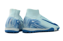 Chuteira Society Nike Air Zoom Mercurial Superfly 10 Elite TF - Azul