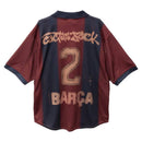 Camisa Retrô Barcelona X Travis Scott 2000/01 Masculino - Grená