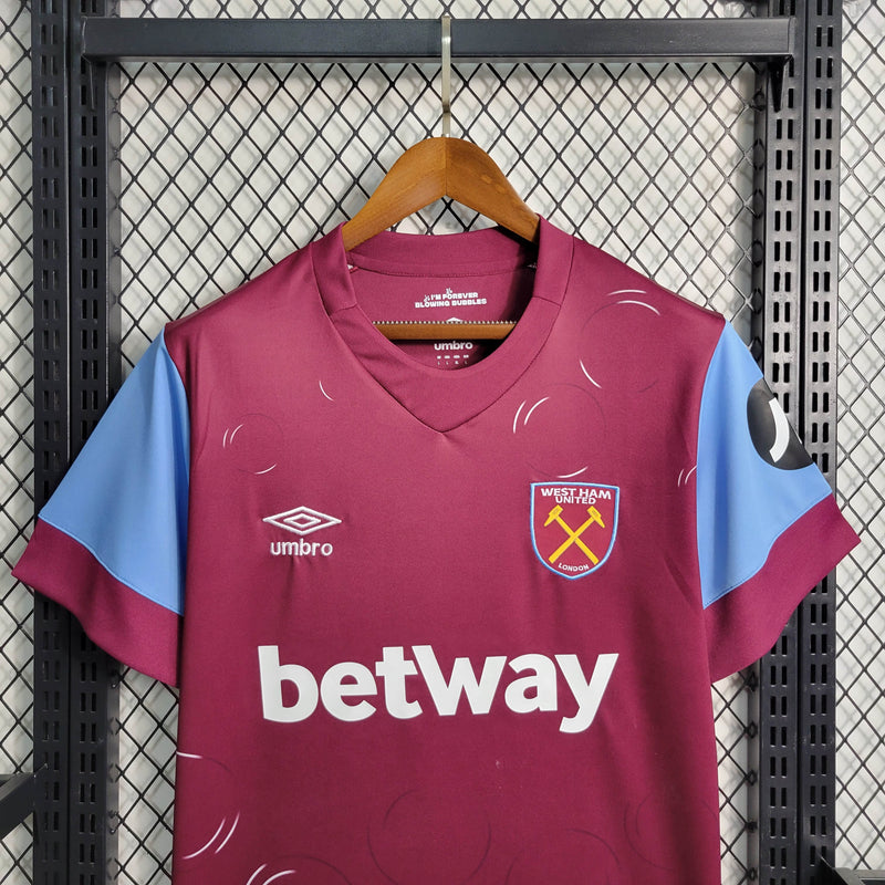 Camisa West Ham United 23/24 Umbro - Bordo