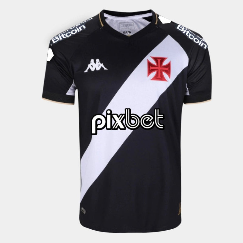 Camisa Vasco + Patrocínicos I 23/24 Kappa - Preta