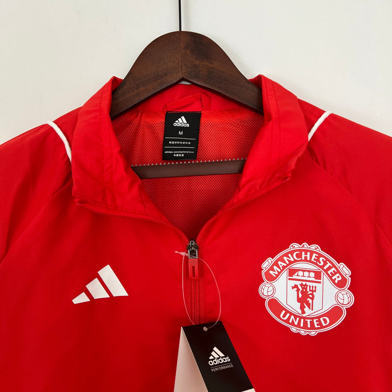 Corta-vento Manchester United 23/24 Adidas - Vermelho