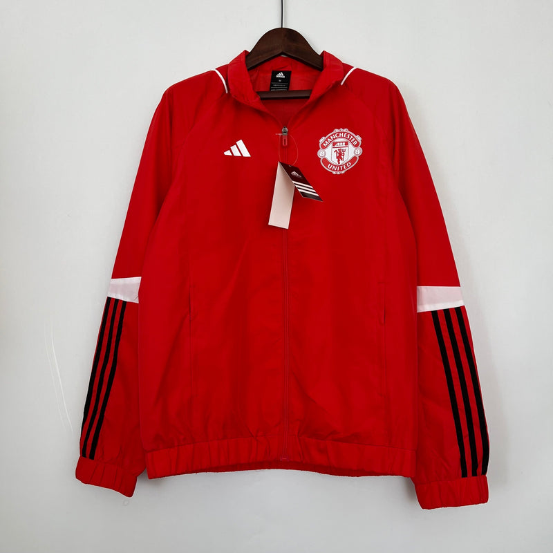 Corta-vento Manchester United 23/24 Adidas - Vermelho