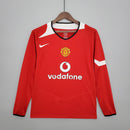 Camisa Manga Longa Manchester United 04/06 Nike - Vermelho