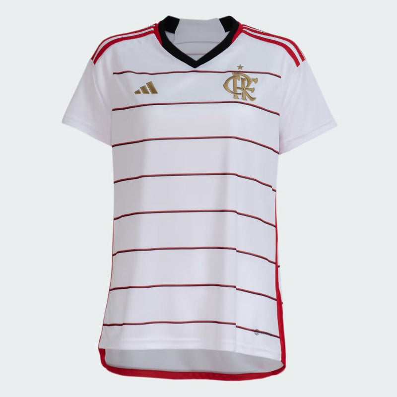 Camisa Feminina Flamengo II 23/24 Adidas - Branca