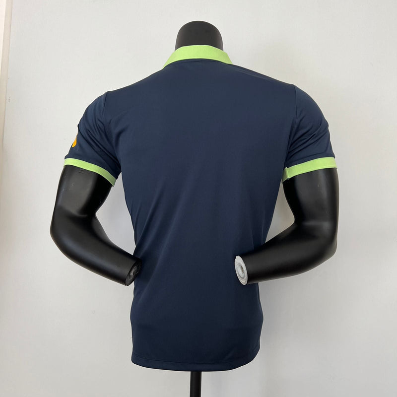 Camisa Brasil Polo Blue 23/24 Nike - Azul