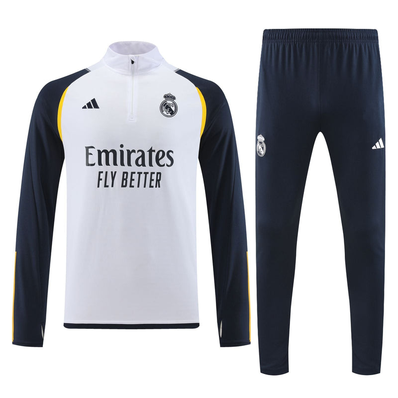Conjunto Real Madrid treino White 23/24 Branco - Adidas