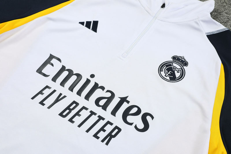Conjunto Real Madrid treino White 23/24 Branco - Adidas
