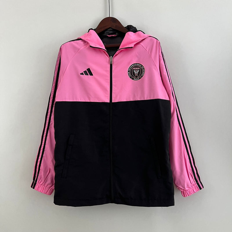 Corta-vento Inter de Miami 23/24 Adidas - Rosa com Preto