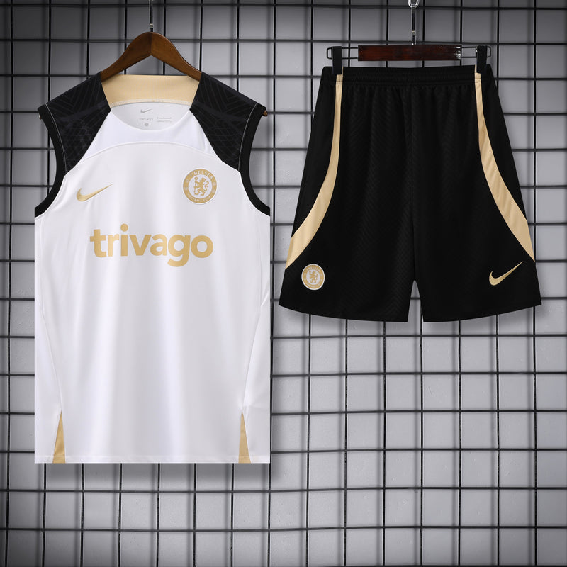 Kit Treino Chelsea 23/24 Nike - Branco