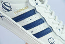 Tênis Adidas SuperStar Detalhes - Branco e Azul