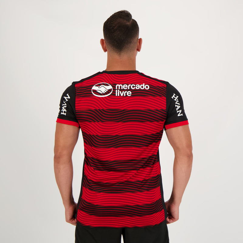 Camisa Flamengo I [Com Patrocínio] 22/23 Adidas - Rubro Negro